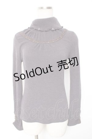 画像: axes femme / フリルリブハイネックニット M キャメル Y-26-01-07-125-AX-TO-SZ-ZI