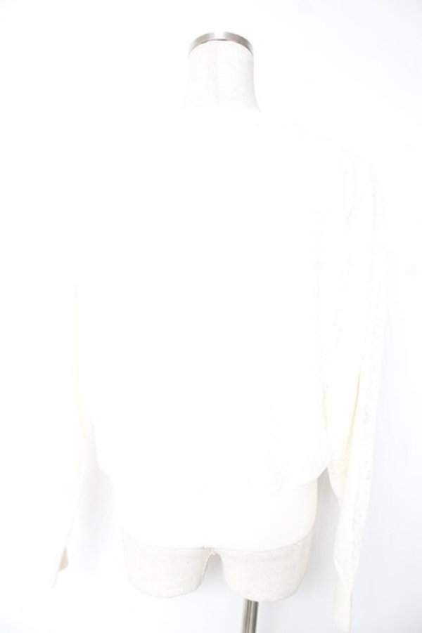 画像2: axes femme / レース重ねニットカーディガン M 白 Y-26-01-07-131-AX-TO-SZ-ZY (2)