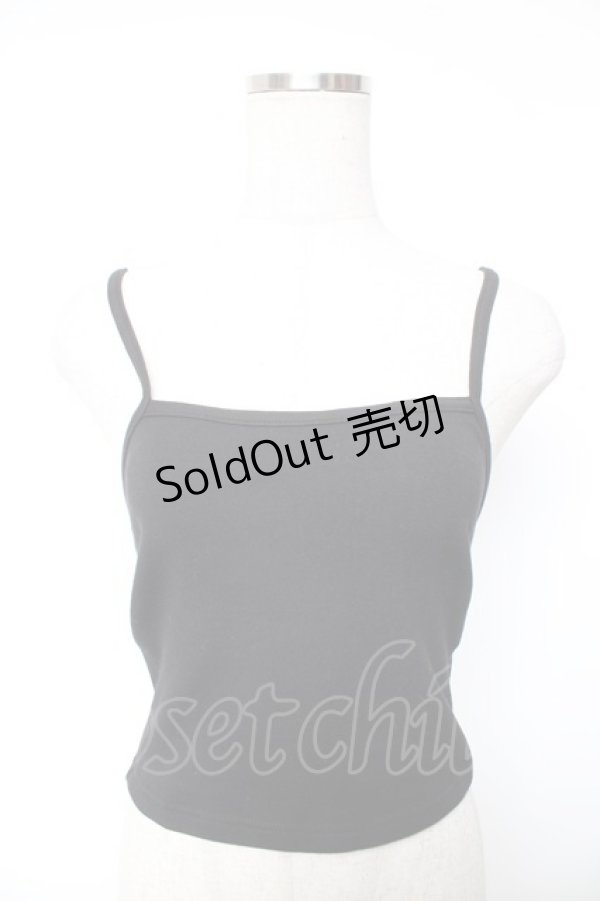 画像3: REFLEM / キャミソール付きボーダークロップドニット F レッド×ブラック Y-26-01-07-141-PU-TO-SZ-ZY (3)