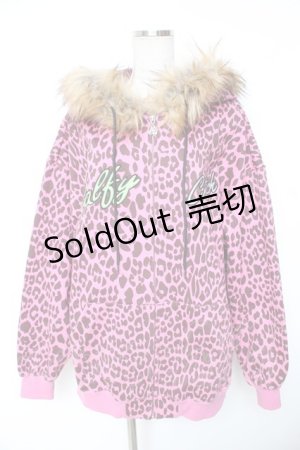 画像: GALFY / 全ギャルの為のヒョウ柄ぱぁかぁ 中型犬(L) ピンク Y-26-01-07-142-PU-TO-SZ-ZY