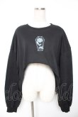 画像1: REFLEM / 刺繍クロップドプルオーバー F ブラック Y-26-01-07-143-PU-TO-SZ-ZY (1)