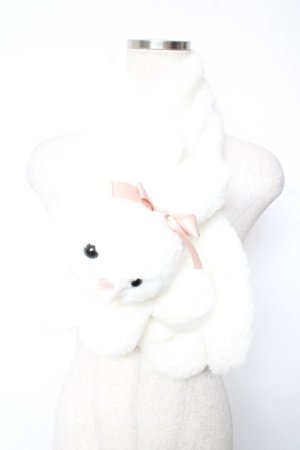 画像: Honey Cinnamon / ハニーマフラー F ホワイト Y-26-01-07-017-LO-ZA-SZ-ZY