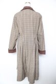 画像2: axes femme / チェック柄ワンピースコート M 茶 Y-26-01-07-154-AX-OP-SZ-ZY (2)