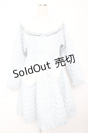 画像: axes femme Kawaii / ハートキルティングコート M サックス Y-26-01-07-159-AX-CO-SZ-ZI