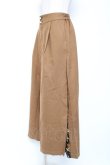 画像2: axes femme / スカーフ柄切替ワイドパンツ M ベージュ Y-26-01-07-164-AX-PA-SZ-ZY (2)
