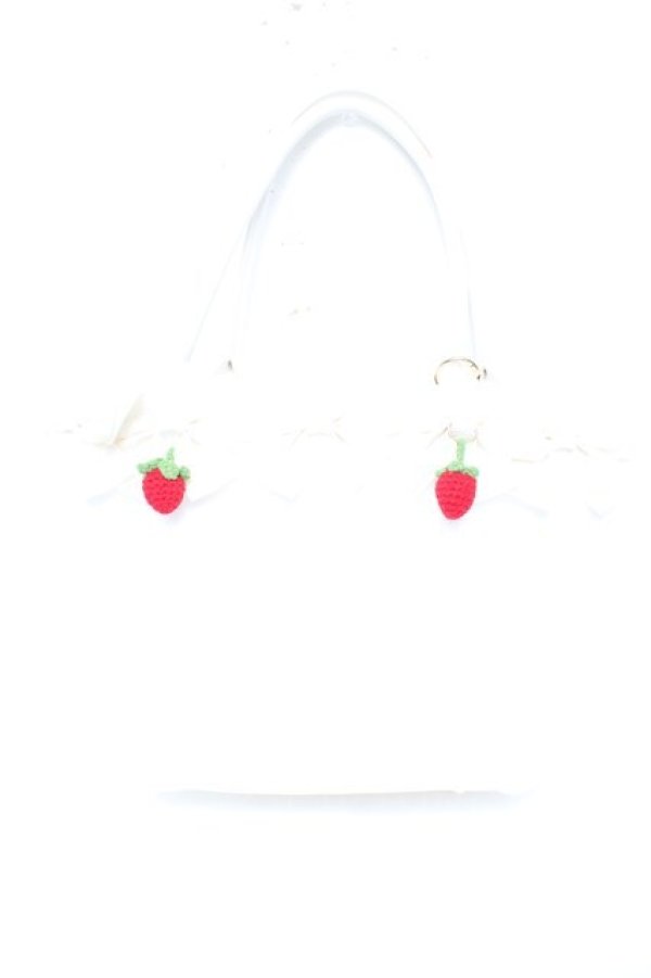 画像1: Alice Mashiro / 眞白ありす/リボンモチーフバッグ  白 Y-26-01-07-021-LO-BG-SZ-ZY (1)