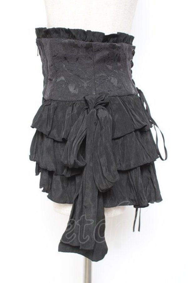 画像2: Sheglit / オーバースカートコルセット M ブラック Y-26-01-07-165-EL-ZA-SZ-ZY (2)