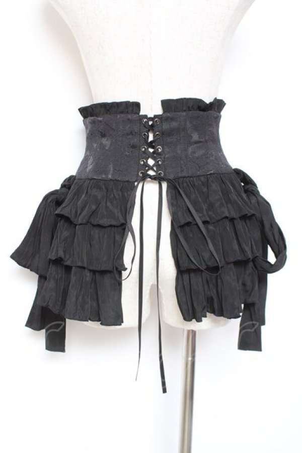 画像3: Sheglit / オーバースカートコルセット M ブラック Y-26-01-07-165-EL-ZA-SZ-ZY (3)