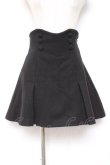 画像1: pium / ハイウエストボックスタックミニスカート F 黒 Y-26-01-07-167-LO-SK-SZ-ZY (1)