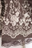 画像6: axes femme / ハイウエスト刺繍スカート M 茶 Y-26-01-07-168-AX-SK-SZ-ZY (6)