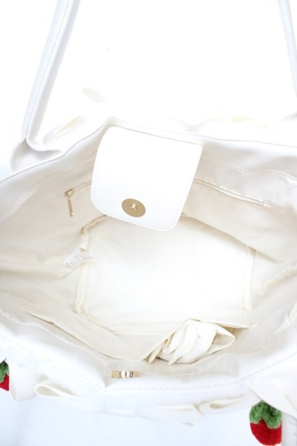 画像3: Alice Mashiro / 眞白ありす/リボンモチーフバッグ  白 Y-26-01-07-021-LO-BG-SZ-ZY (3)