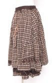 画像2: axes femme / チェック柄ミディスカート M 茶 Y-26-01-07-170-AX-SK-SZ-ZY (2)