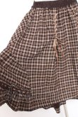画像4: axes femme / チェック柄ミディスカート M 茶 Y-26-01-07-170-AX-SK-SZ-ZY (4)