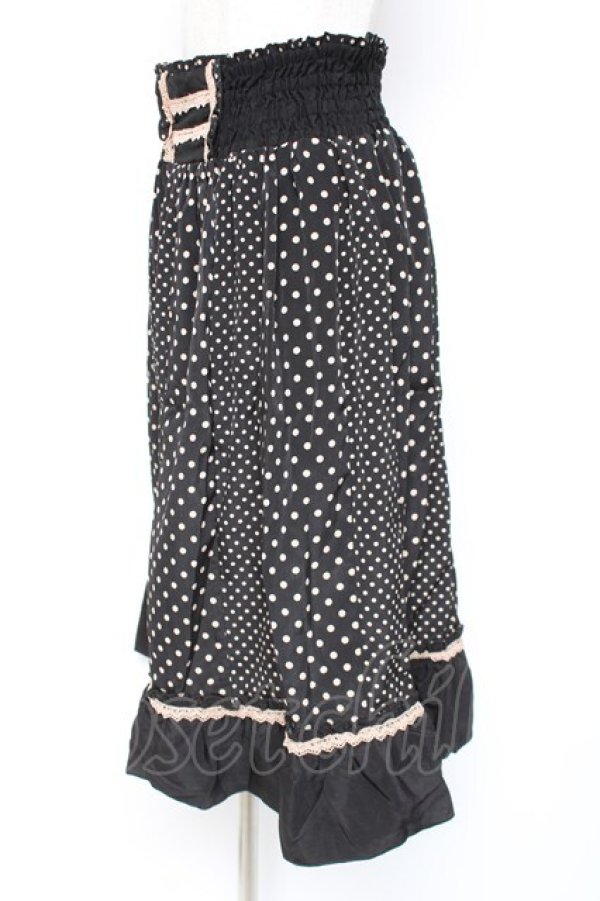 画像2: axes femme / 3WAYドットスカート M 黒 Y-26-01-07-171-AX-SK-SZ-ZY (2)