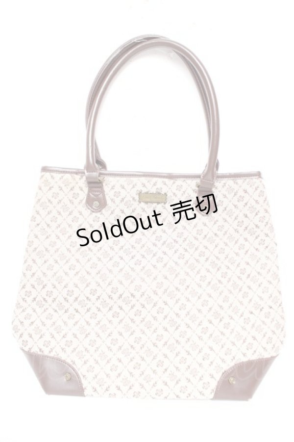 画像1: axes femme / 異素材コンビトートバッグ  ベージュ Y-26-01-07-022-AX-BG-SZ-ZY (1)