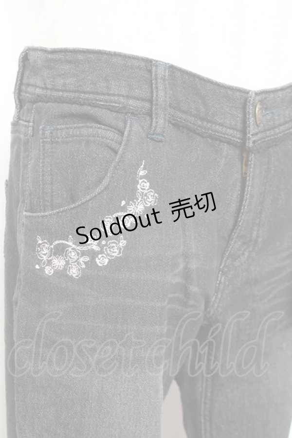 画像3: axes femme / ドビーデニムボーイズパンツ L 黒 Y-26-01-07-174-AX-PA-SZ-ZY (3)