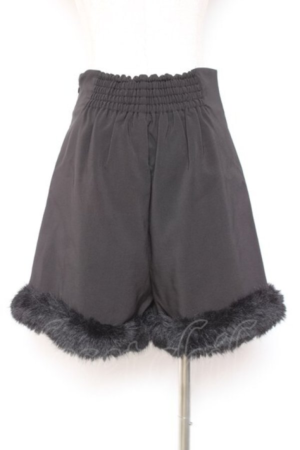 画像3: Pal elfy / ファー付きハイウエストショートパンツ L 黒 Y-26-01-07-176-LO-PA-SZ-ZY (3)