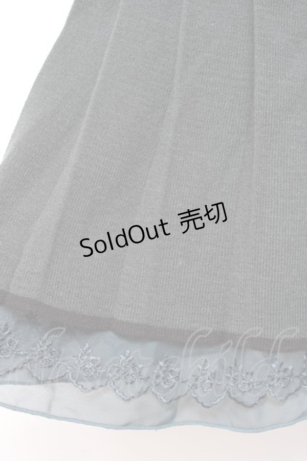 画像3: axes femme / ニットプリーツスカート M グリーン Y-26-01-07-177-AX-SK-SZ-ZI (3)