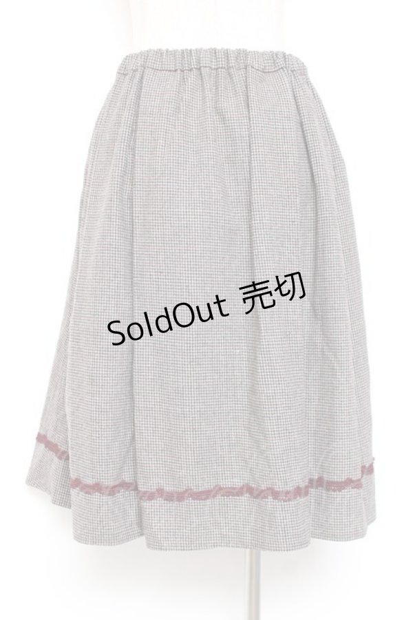 画像2: axes femme / ダブル釦サイドプリーツスカート M ワイン Y-26-01-07-180-AX-SK-SZ-ZI (2)