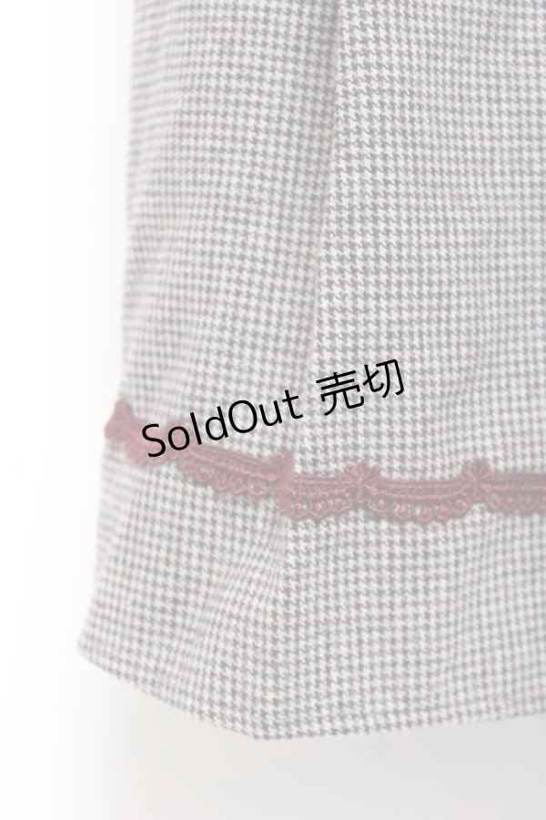 画像4: axes femme / ダブル釦サイドプリーツスカート M ワイン Y-26-01-07-180-AX-SK-SZ-ZI (4)