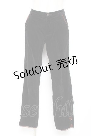 画像: axes femme / コーデュロイパンツ  黒 Y-26-01-07-183-AX-PA-SZ-ZT385