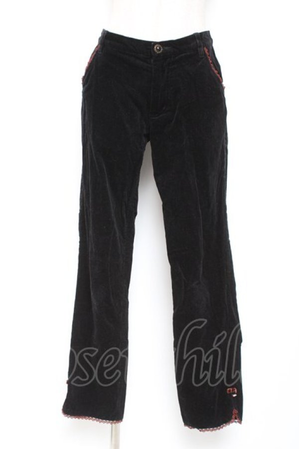 画像1: axes femme / コーデュロイパンツ  黒 Y-26-01-07-183-AX-PA-SZ-ZY (1)