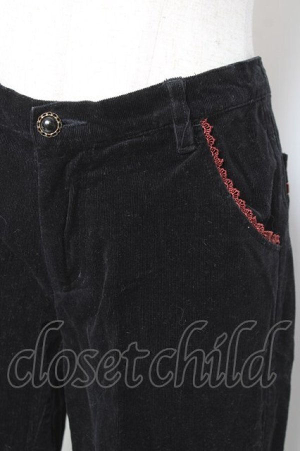 画像3: axes femme / コーデュロイパンツ  黒 Y-26-01-07-183-AX-PA-SZ-ZY (3)