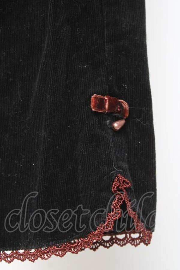 画像4: axes femme / コーデュロイパンツ  黒 Y-26-01-07-183-AX-PA-SZ-ZY (4)