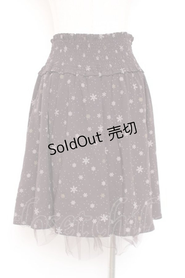 画像2: axes femme POETIQUE / 雪の結晶スカート M 茶 Y-26-01-07-185-AX-SK-SZ-ZS (2)