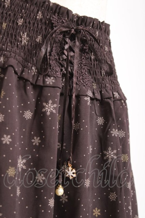 画像3: axes femme POETIQUE / 雪の結晶スカート M 茶 Y-26-01-07-185-AX-SK-SZ-ZY (3)