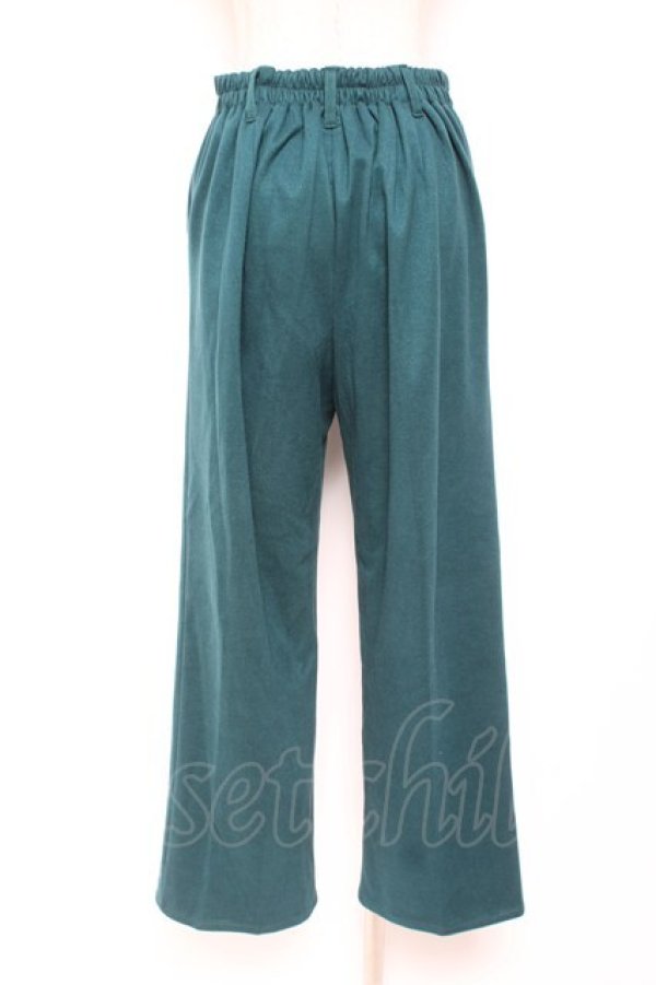 画像2: axes femme / 裾刺繍ストレートカットパンツ M グリーン Y-26-01-07-186-AX-PA-SZ-ZY (2)