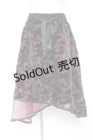 画像: axes femme / バラベロアアシメスカート M ワイン Y-26-01-07-190-AX-SK-SZ-ZY