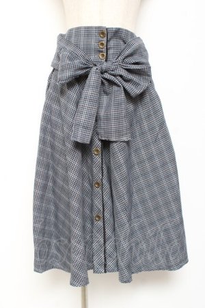 画像: axes femme / コルセット風ベルトスカート M グレー Y-26-01-07-191-AX-SK-SZ-ZY