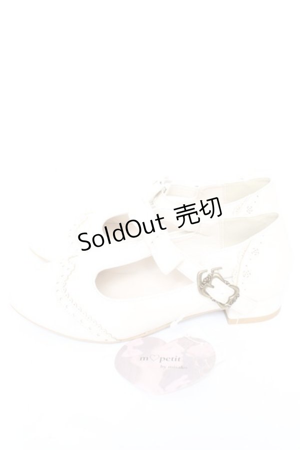 画像2: m petit by misako / AMPUリボンストラップパンプス M 中白 Y-26-01-07-033-LO-SH-SZ-ZY (2)