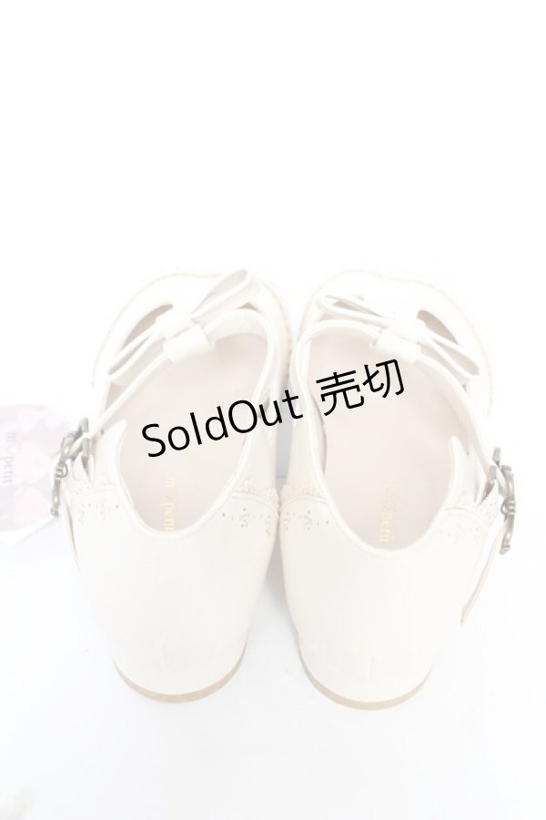 画像3: m petit by misako / AMPUリボンストラップパンプス M 中白 Y-26-01-07-033-LO-SH-SZ-ZY (3)