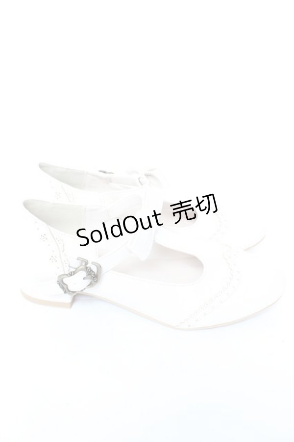 画像4: m petit by misako / AMPUリボンストラップパンプス M 中白 Y-26-01-07-033-LO-SH-SZ-ZY (4)