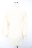 画像2: axes femme / 裾レースハイネックニット M 生成り Y-26-01-07-038-AX-TO-SZ-ZY (2)