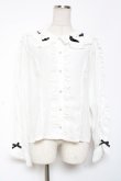 画像1: axes femme kawaii / ハロウィンナイト刺繍ブラウス M 白 Y-26-01-09-030-AX-BL-SZ-ZY (1)