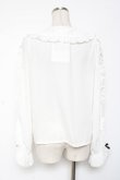 画像3: axes femme kawaii / ハロウィンナイト刺繍ブラウス M 白 Y-26-01-09-030-AX-BL-SZ-ZY (3)