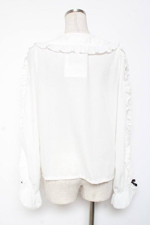 画像3: axes femme kawaii / ハロウィンナイト刺繍ブラウス M 白 Y-26-01-09-030-AX-BL-SZ-ZY (3)