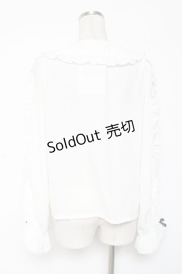 画像3: axes femme Kawaii / ハロウィンナイト刺繍ブラウス M 白 Y-26-01-09-030-AX-BL-SZ-ZS (3)