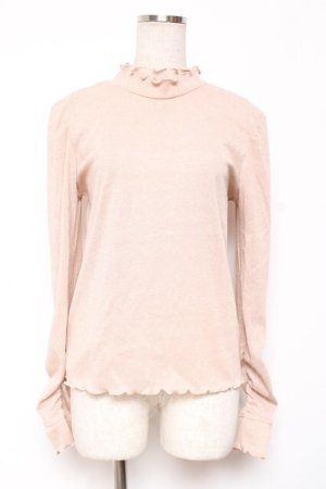 画像: axes femme / 2WAYラメリブプルオーバー F ピンク Y-26-01-09-033-AX-TO-SZ-ZI