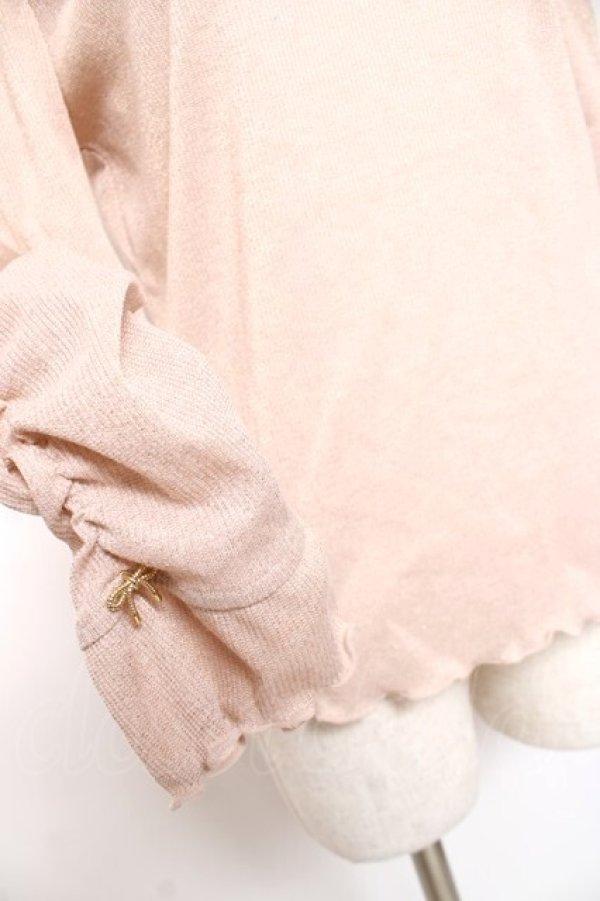 画像4: axes femme / 2WAYラメリブプルオーバー F ピンク Y-26-01-09-033-AX-TO-SZ-ZY (4)