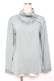 画像1: axes femme / ローズレースハイネックインナーカットソー L ミント Y-26-01-09-038-AX-TO-SZ-ZY (1)