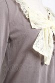 画像4: axes femme / BIGレースリボンプルオーバー M グレー Y-26-01-09-040-AX-TO-SZ-ZY (4)