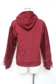 画像2: axes femme / レース切替パーカー M ワイン Y-26-01-09-044-AX-TO-SZ-ZY (2)