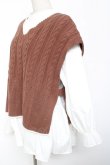 画像2: axes femme / ニットベストアンサンブル F 茶 Y-26-01-09-047-AX-TO-SZ-ZY (2)