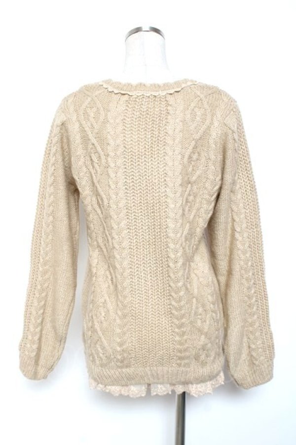 画像2: axes femme / ホッコリニットプルオーバー M 生成り Y-26-01-09-048-AX-TO-SZ-ZY (2)