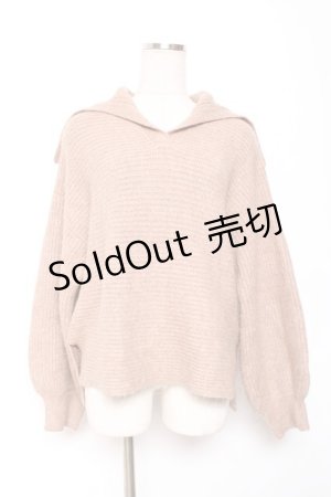 画像: axes femme / セーラーカラーニット F モカ Y-26-01-09-058-AX-TO-SZ-ZY