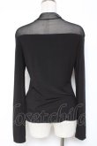 画像2: PUNK RAVE / メッシュ切替ハイネックトップス M-L ブラック Y-26-01-09-066-PU-TO-SZ-ZY (2)